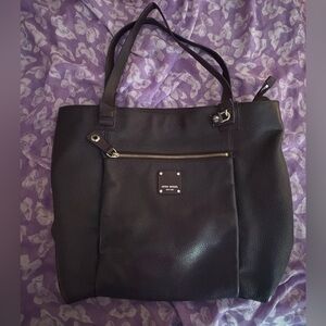 Collectible Henri Bendel Eggplant Purple Leather Women's Tote Bag